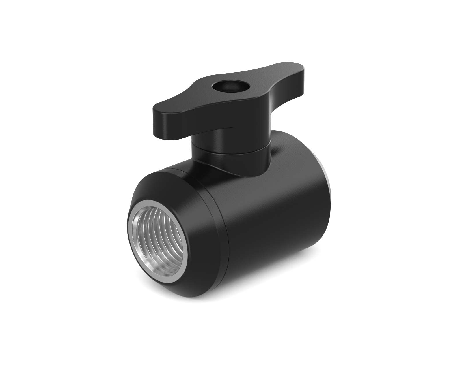 PrimoChill Female to Female G 1/4 Drain Valve - Satin Black