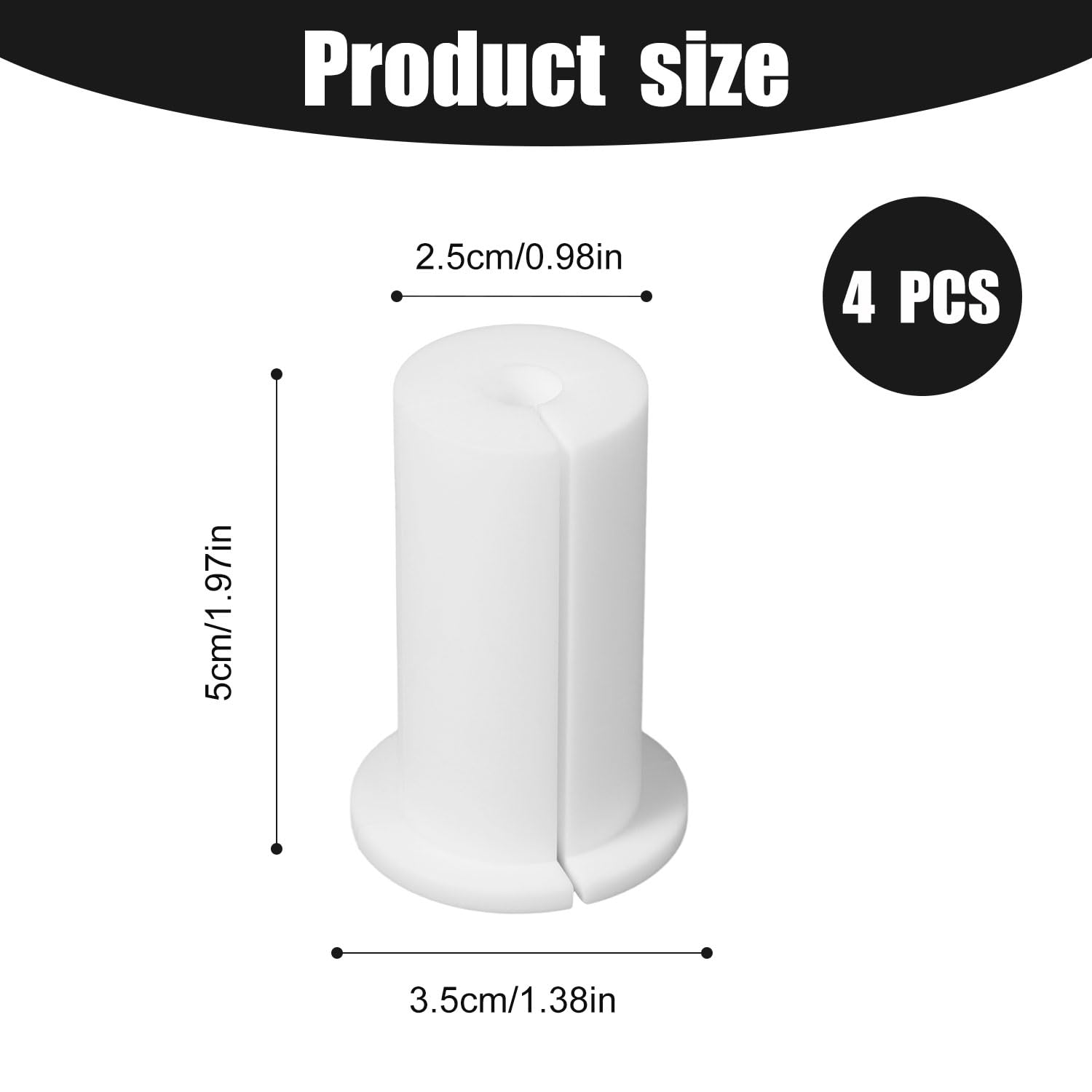 4Pcs Cable Routing Kit For Starlink 1 Inch Wall Hole, Silicone Cable Feed Through Bushings Cable Mounting Accessories Routing Cl