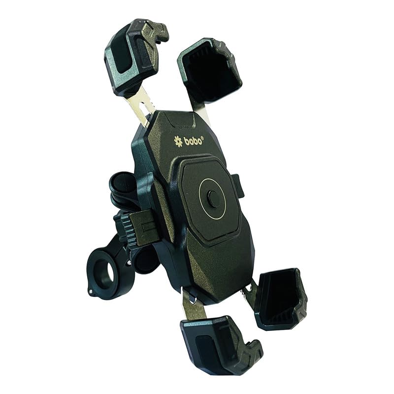 BOBO BM20 PRO Plus Four Corners Secure Grip with PRO Plus Vibration Damper Waterproof Bike/Motorcycle/Scooter Mobile Phone Holde