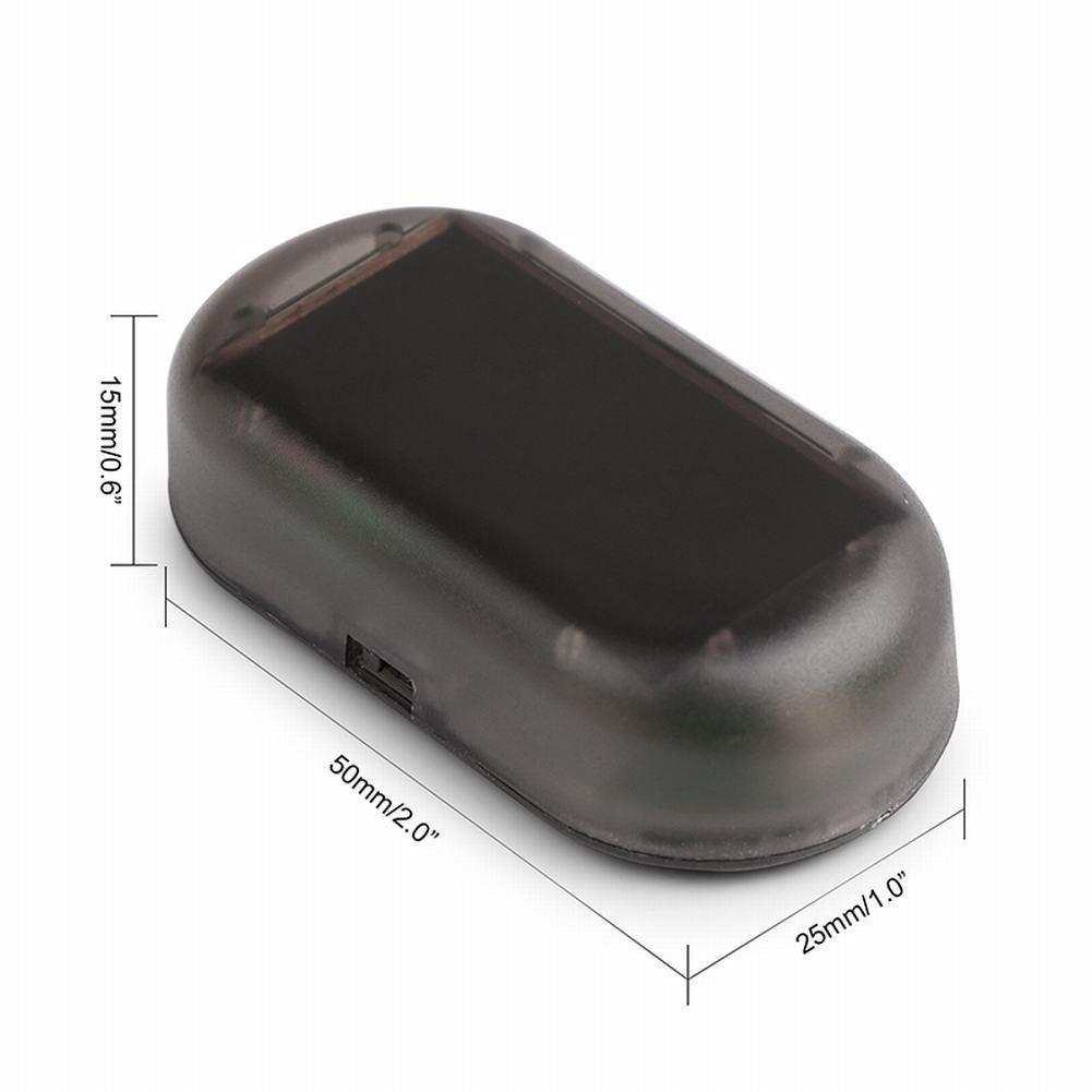 Onerbuy Solar Power Simulated Car Alarm Led Light Anti Theft Warning Lights Flashing Security Lamp Red