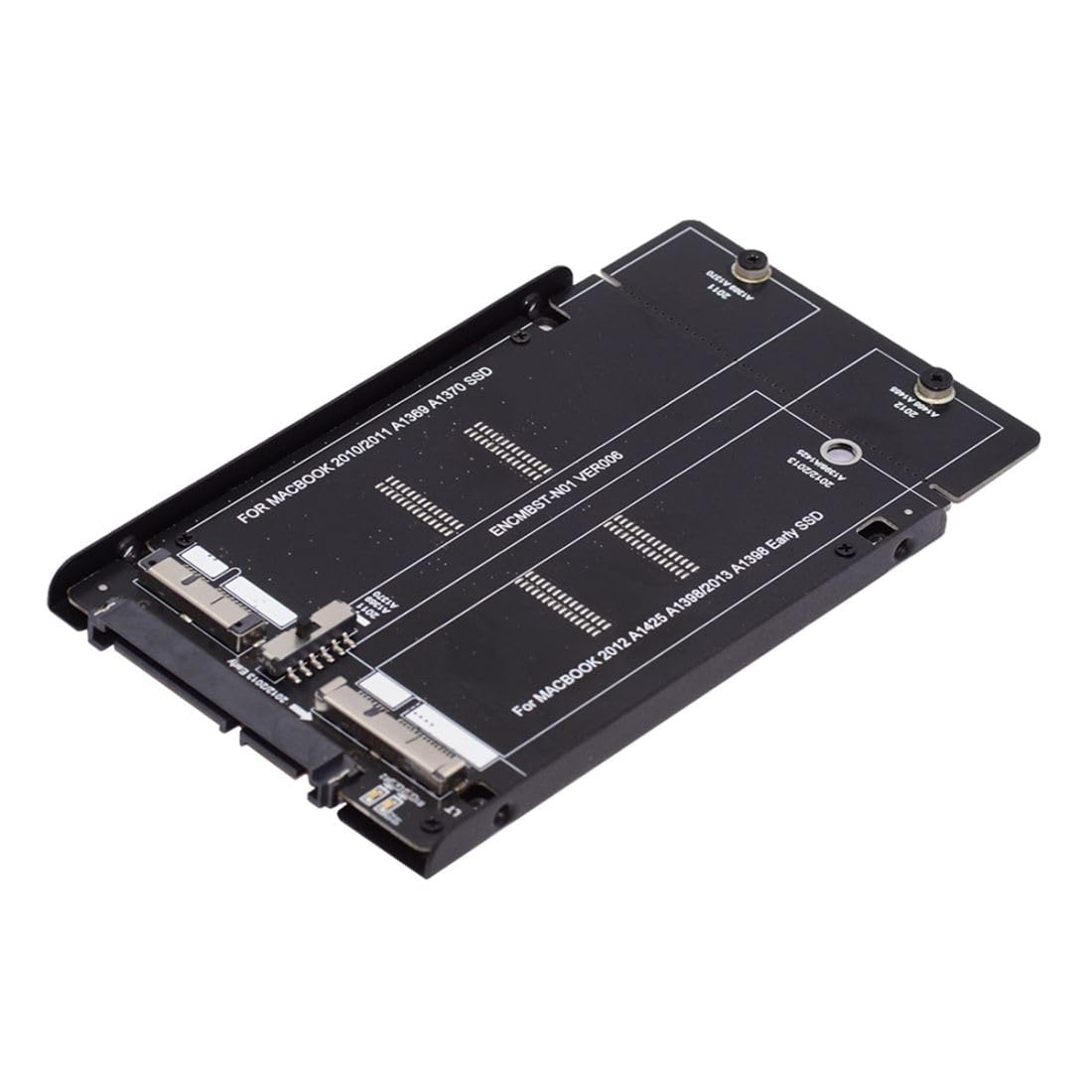 chenyang 12+6Pin & 17+7Pin MAC SSD to 2.5  SATA 2 in 1 Combo Case Enclosure Adapter for 2010 2011 2012 Mac Air Pro Retina SSD