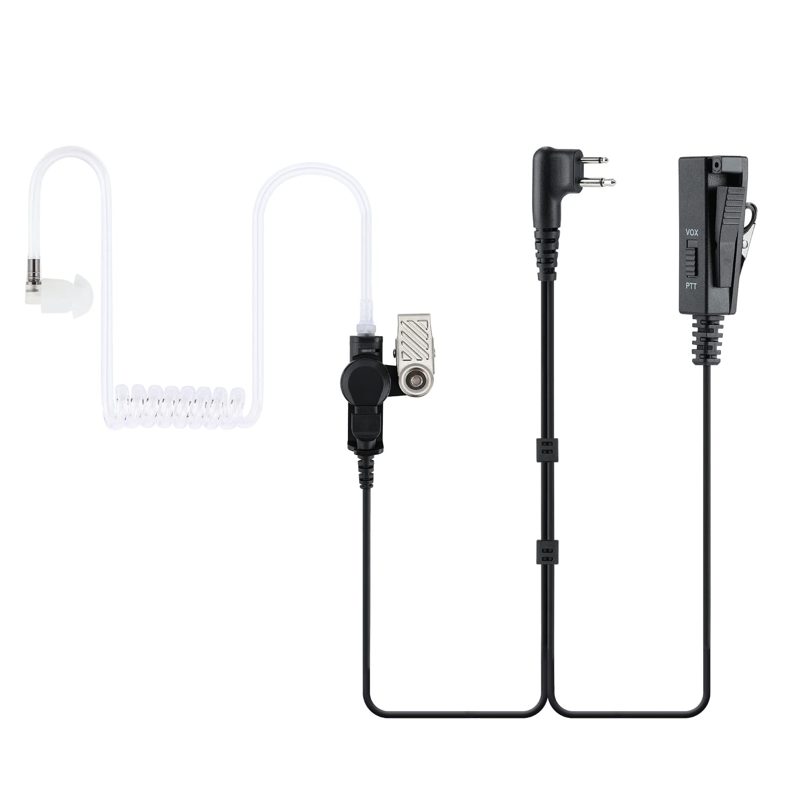 Ks K Storm Covert Acoustic Tube Walkie Talkie Earpiece Surveillance Headset With Mic Compatible With Cls1110 Motorola Two Way Ra