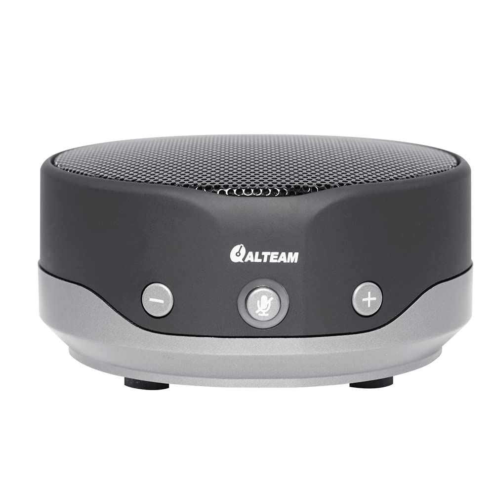 Alteam Conference Speakerphone Usb Plug & Play, Portable, Easy Carry And Setup, Voice Pick Up 360 Within 2M Radius, 2 Clear Spea