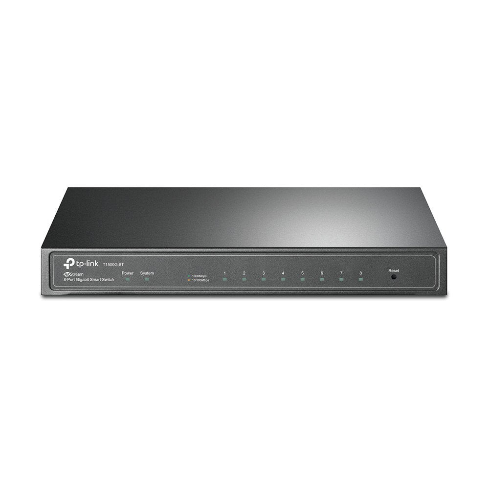 TP-Link 8 Port Gigabit Switch | Smart Managed Switch | Desktop | Limited Lifetime Protection | 802.3af PoE or Direct DC Powered 