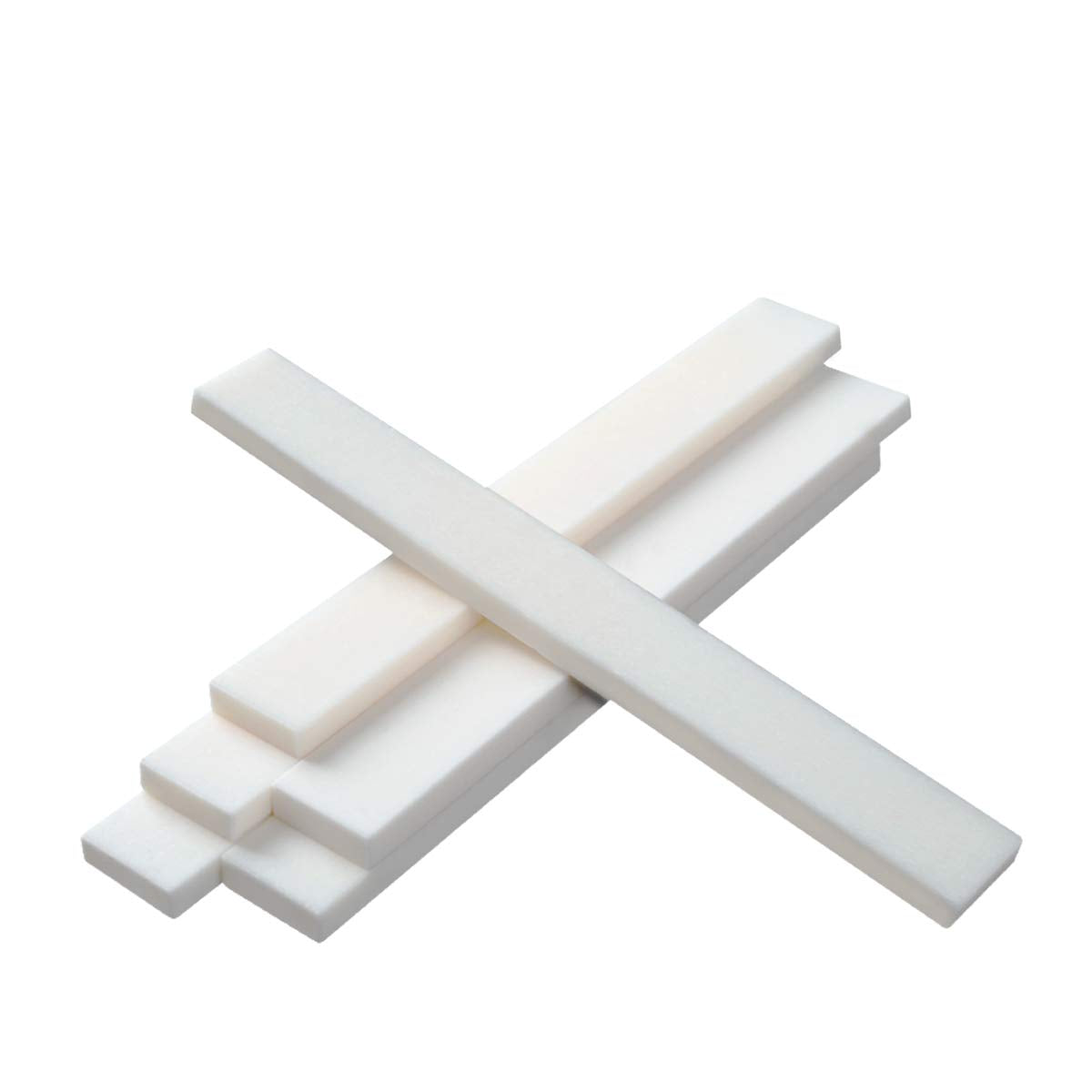Pack Of 6 Bone Guitar String Bridge Saddle Blank For Acoustic Classical Guitar Mandolin Banjo Ukulele 80X3X10Mm,Muisicone