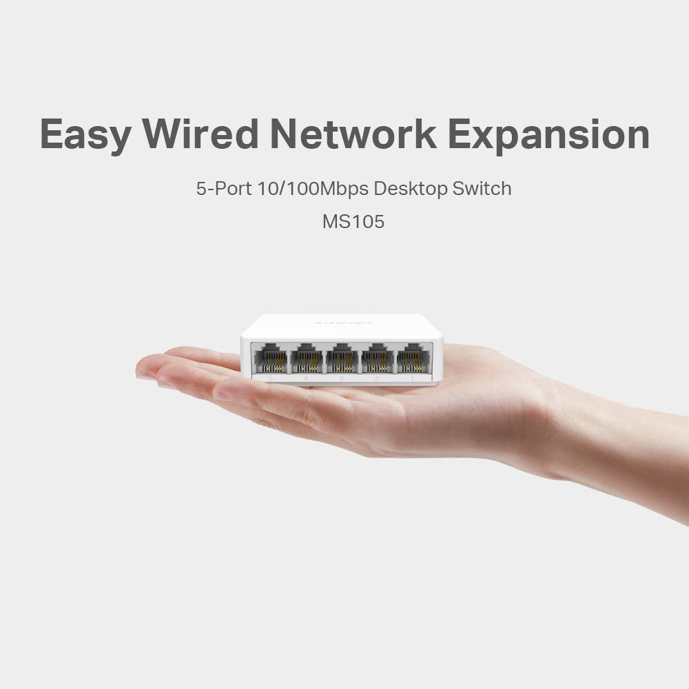 Mercusys Ms105 10/100Mbps 5 Port Desktop Switch