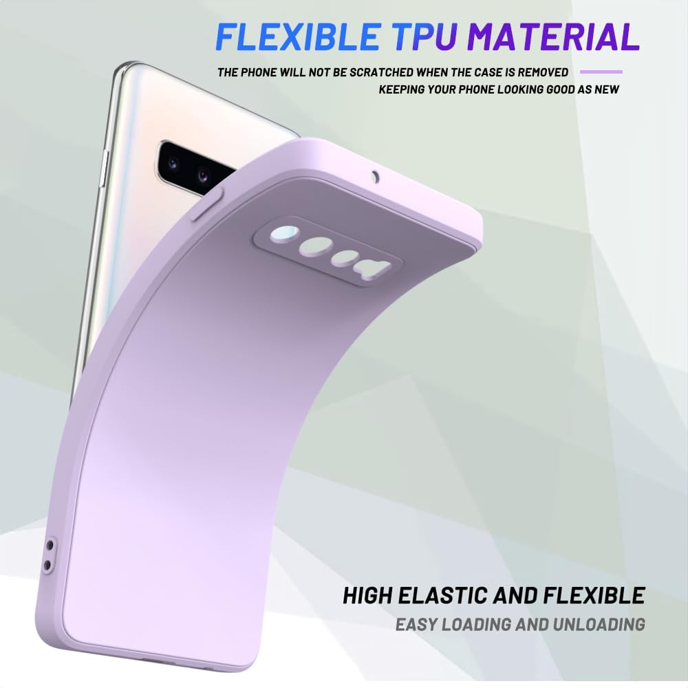 Wogroo For Samsung Galaxy S10 Case Purple, Scratch Resistant With Soft Touch, Slim Thin Phone Cover For Samsung Galaxy S10