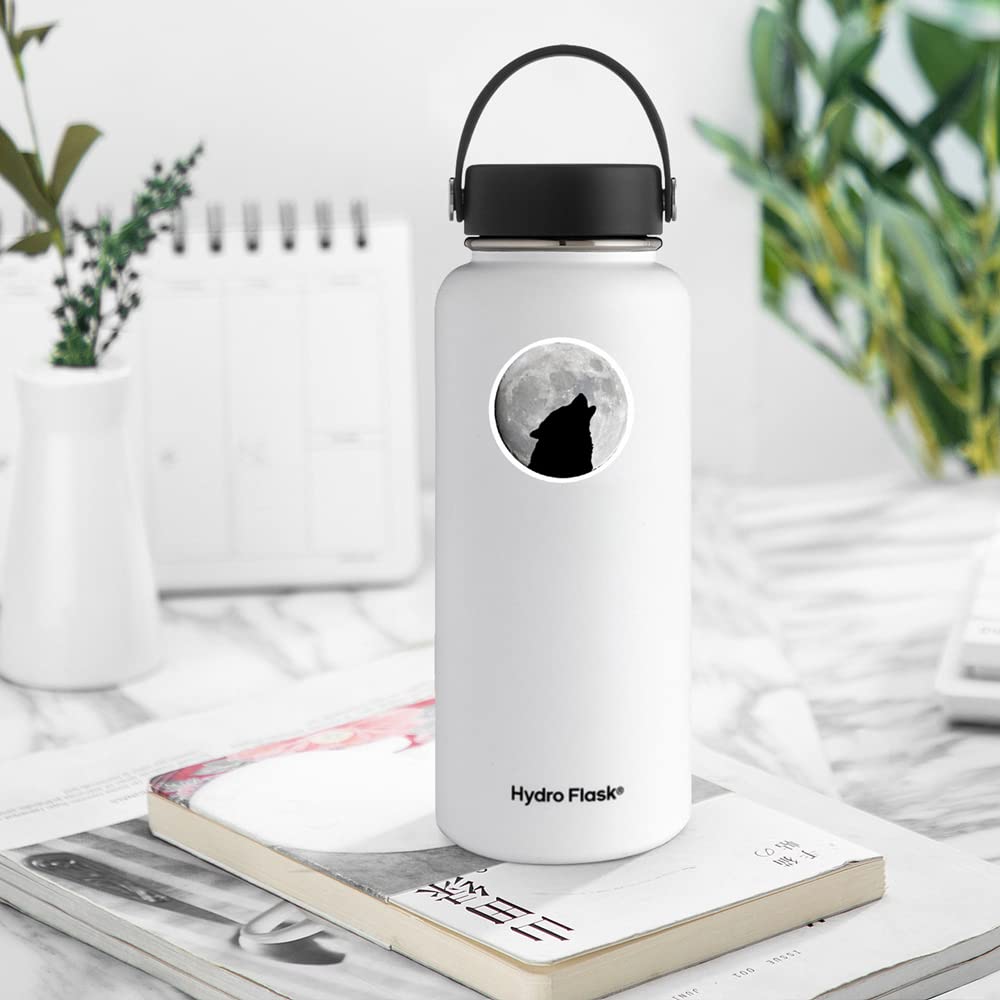 100 Pcs The Sun And Moon Planet Stickers Astronomy Celestial Decals For Laptop Scrapbook Water Bottle Phone Notebooks Diary(Blac