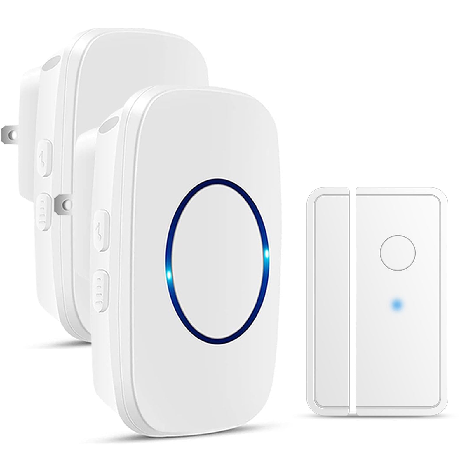 Door Chime When Door Opens, Fullhouse Door Sensor Wireless Entry Alarm With 1000Ft Range, 60 Chimes And 5 Volume Levels For Busi