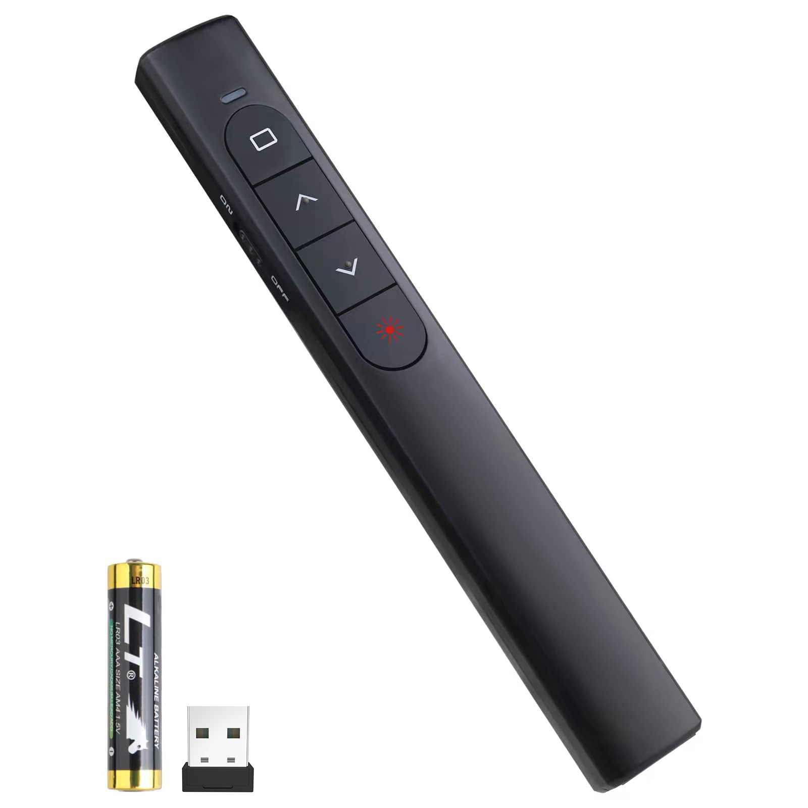 Wireless Presenter Remote, Presentation Clicker With Hyperlink & Volume Remote Control Powerpoint Office Presentation Clicker Fo