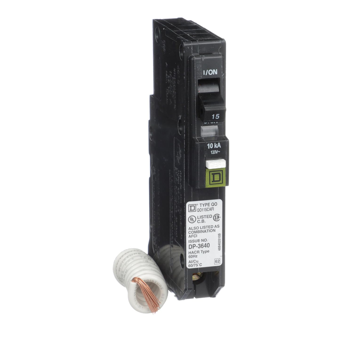 Square D   ?Qo115Cafic Arc Fault Breaker, Black
