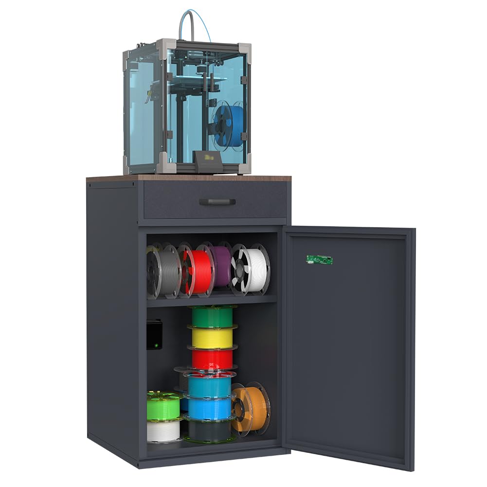180L 3D Printer Filament Storage Cabinet With Dehumidifier(60W Drying Power, 
