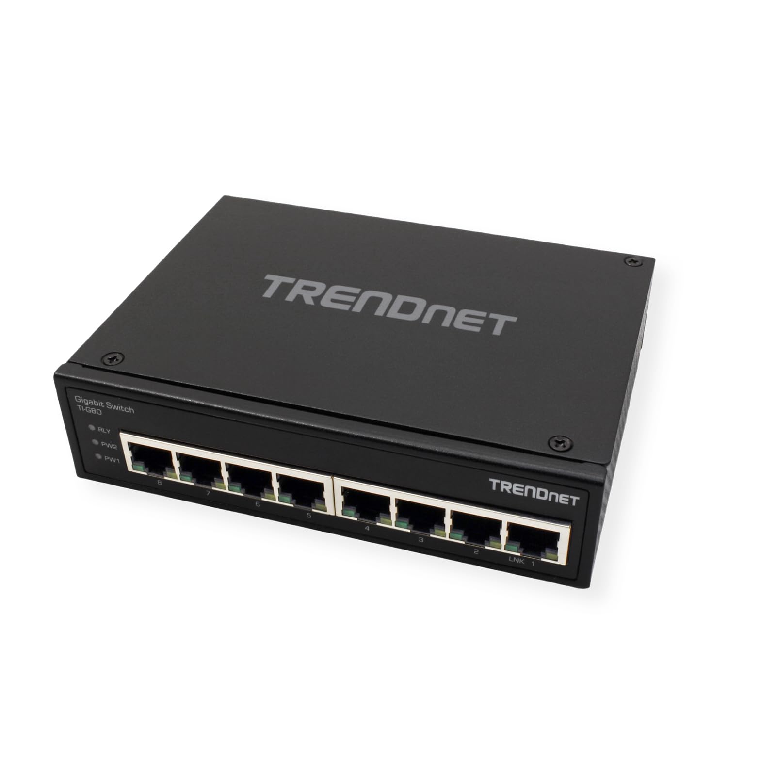 Trendnet 8-Port Hardened Industrial Gigabit Din-Rail Switch, 16 Gbps Switching Capacity, Ip30 Rated Metal Housing (-40 To 167 F)