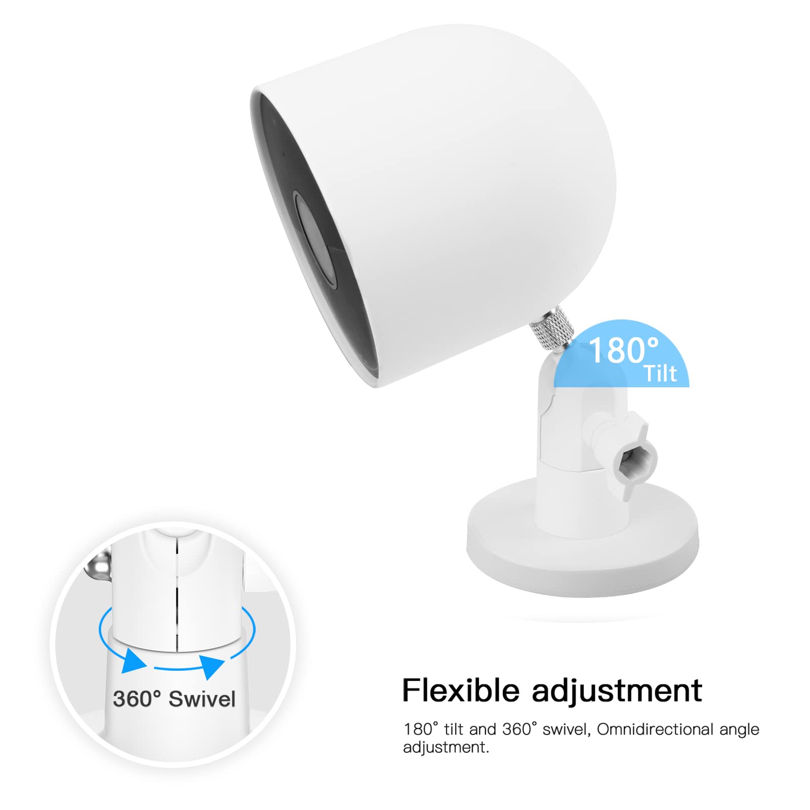 Koroao Wall Mount Magnet Bracket Compatible For Google Nest Cam And Wyze Cam Pan V3 /Wyze Cam V4 Camera (Battery)