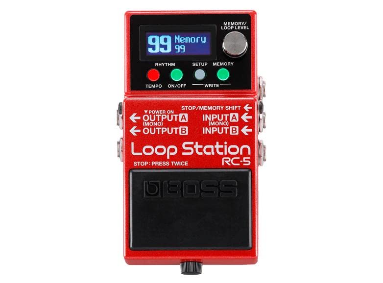 Boss Rc 5 Loop Station   Modern, Compact Looper With First Class Sound Quality, 99 Phrase Memories, 57 Rhythms And Optional Midi