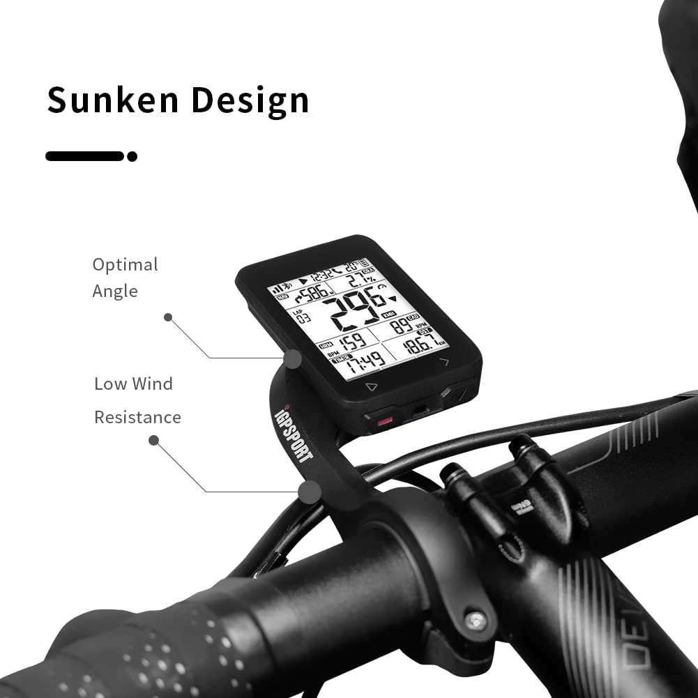 Igpsport Extended Out Front Bike Mount Compatible With Garmin Edge 200,500,510,520,800,830,1000,1030 Bike Computer,Fits 31.8Mm H