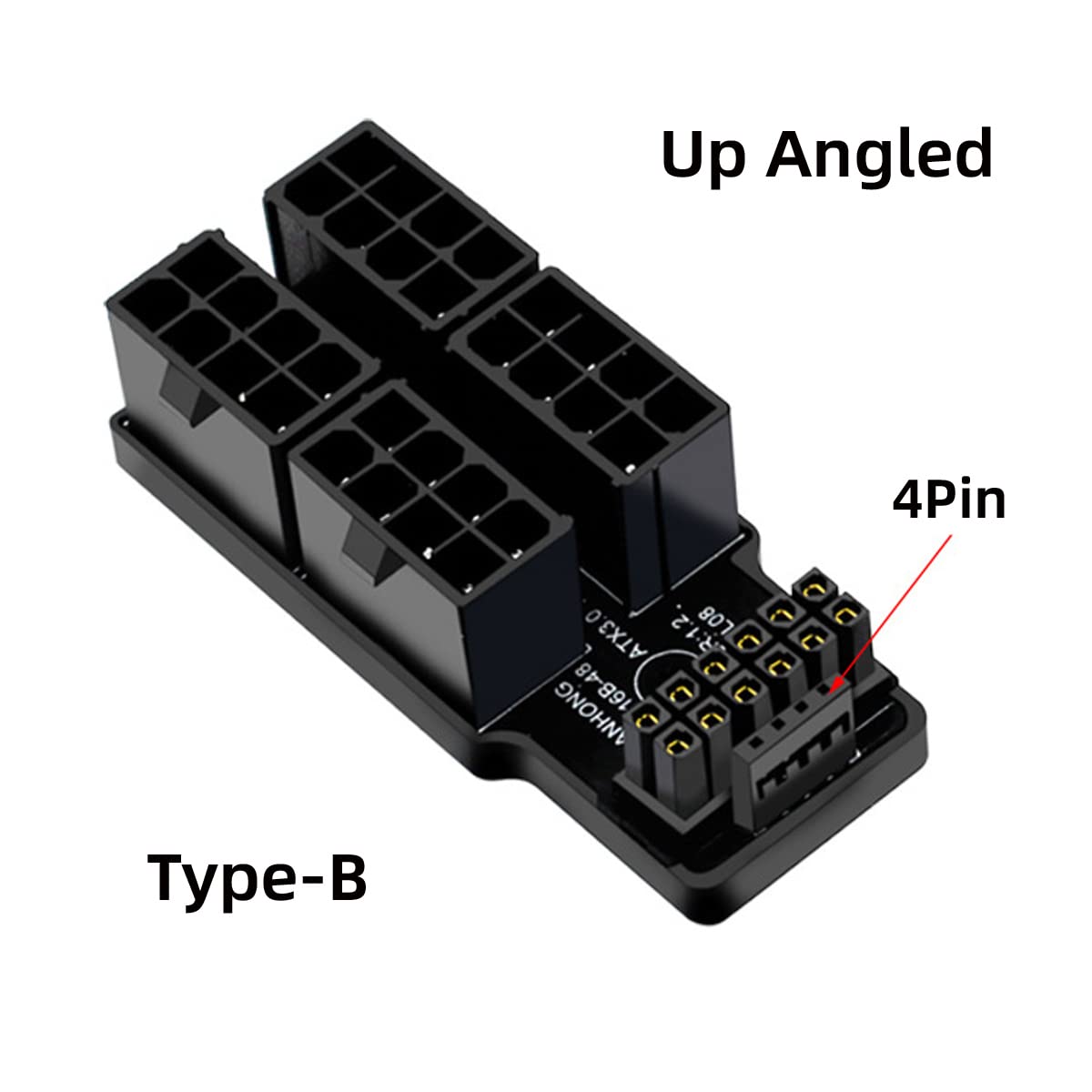 Cy 90 CY 90 Degree 12VHPWR Adapter 4x8Pin to 600W Black – Electroeshop
