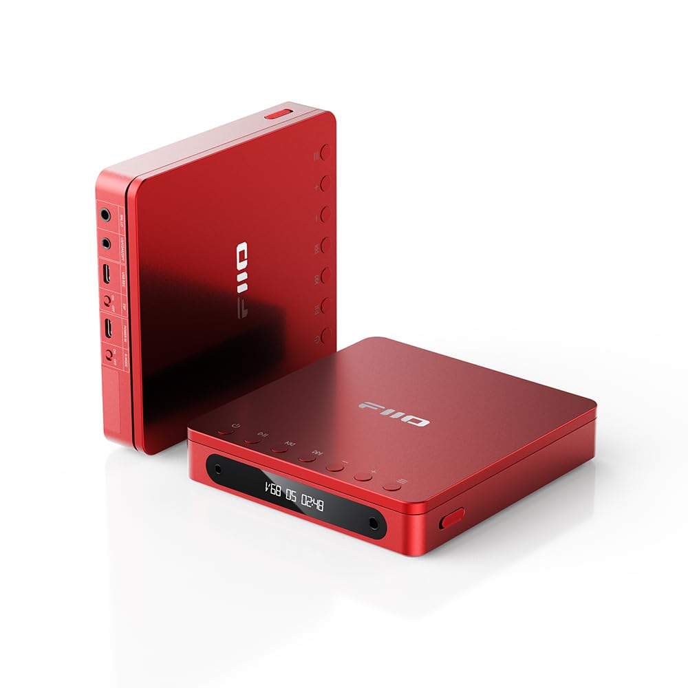 Fiio Dm13 Multifunctional Portable Stereo Cd Player With Long Lasting Battery, Supports Usb Ripping, Optical/Coaxial/3.5Mm/4.4Mm