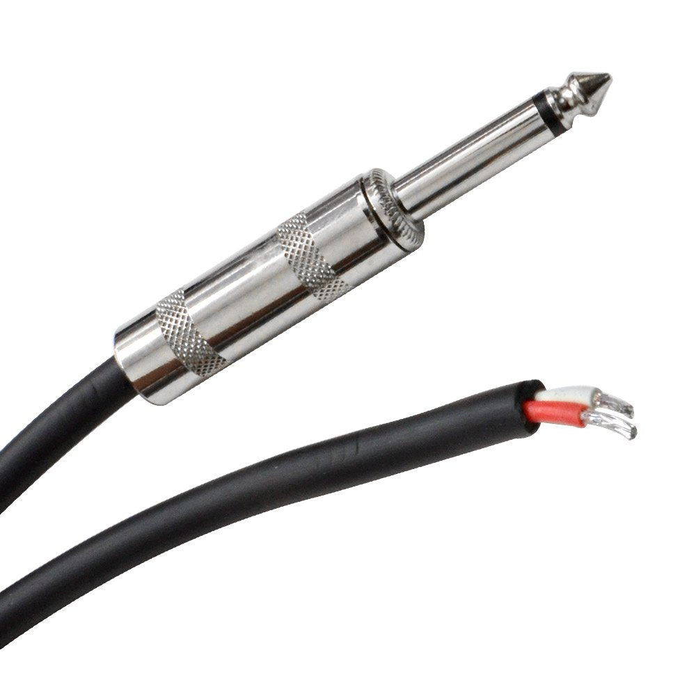 Seismic Audio Qrw25 25-Feet Raw Wire To 1/4-Inch Speaker Cable, 16 Guage, Pa/Dj/Home Audio