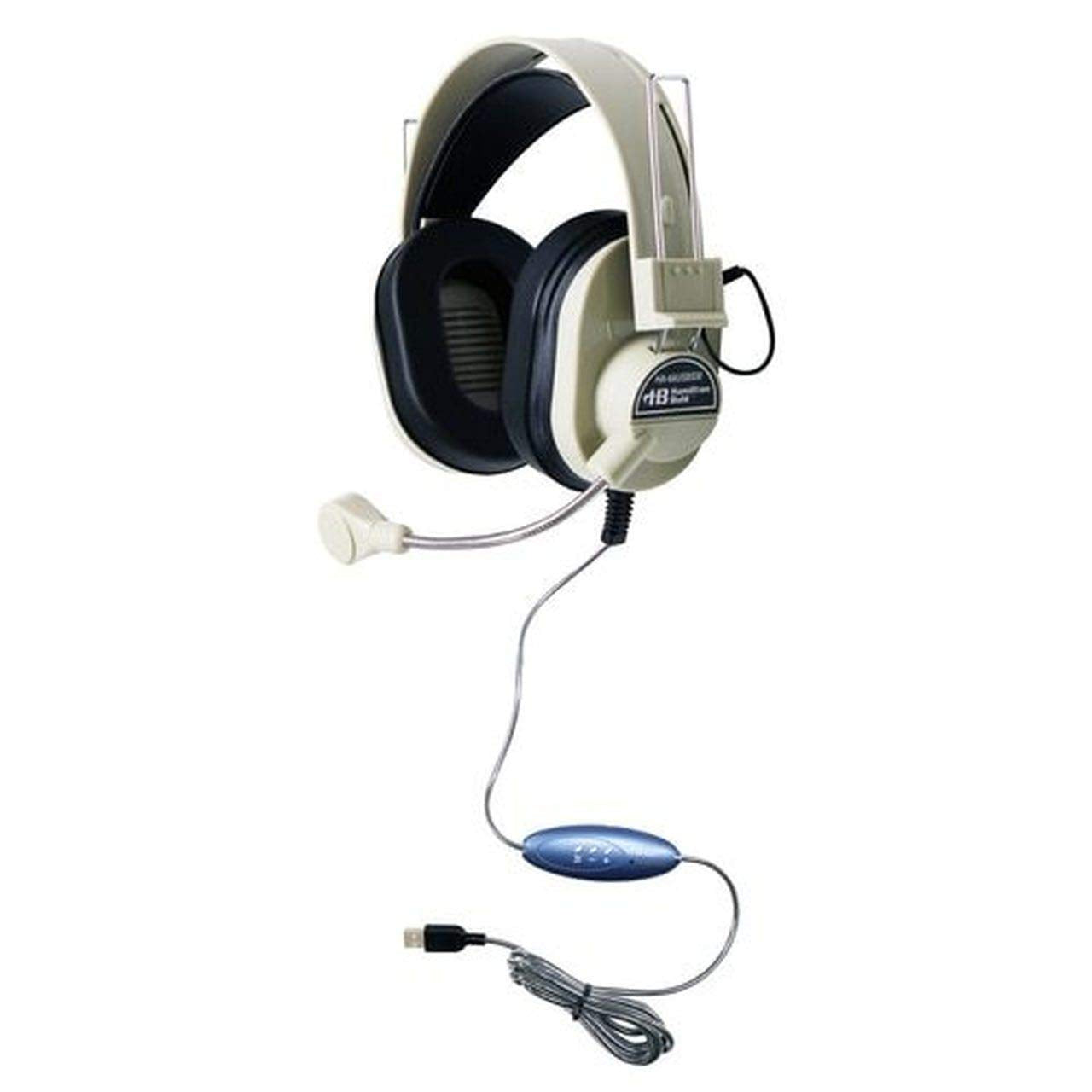 Hamiltonbuhl Deluxe Usb Headset With Gooseneck Mic