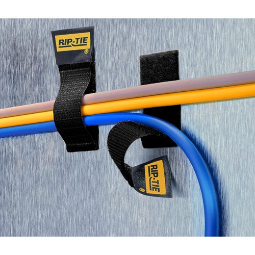 Rip Tie 1' X 4' Cable Catch Black Hook And Loop Fastener 5 Pcs. C 04 005 Bk