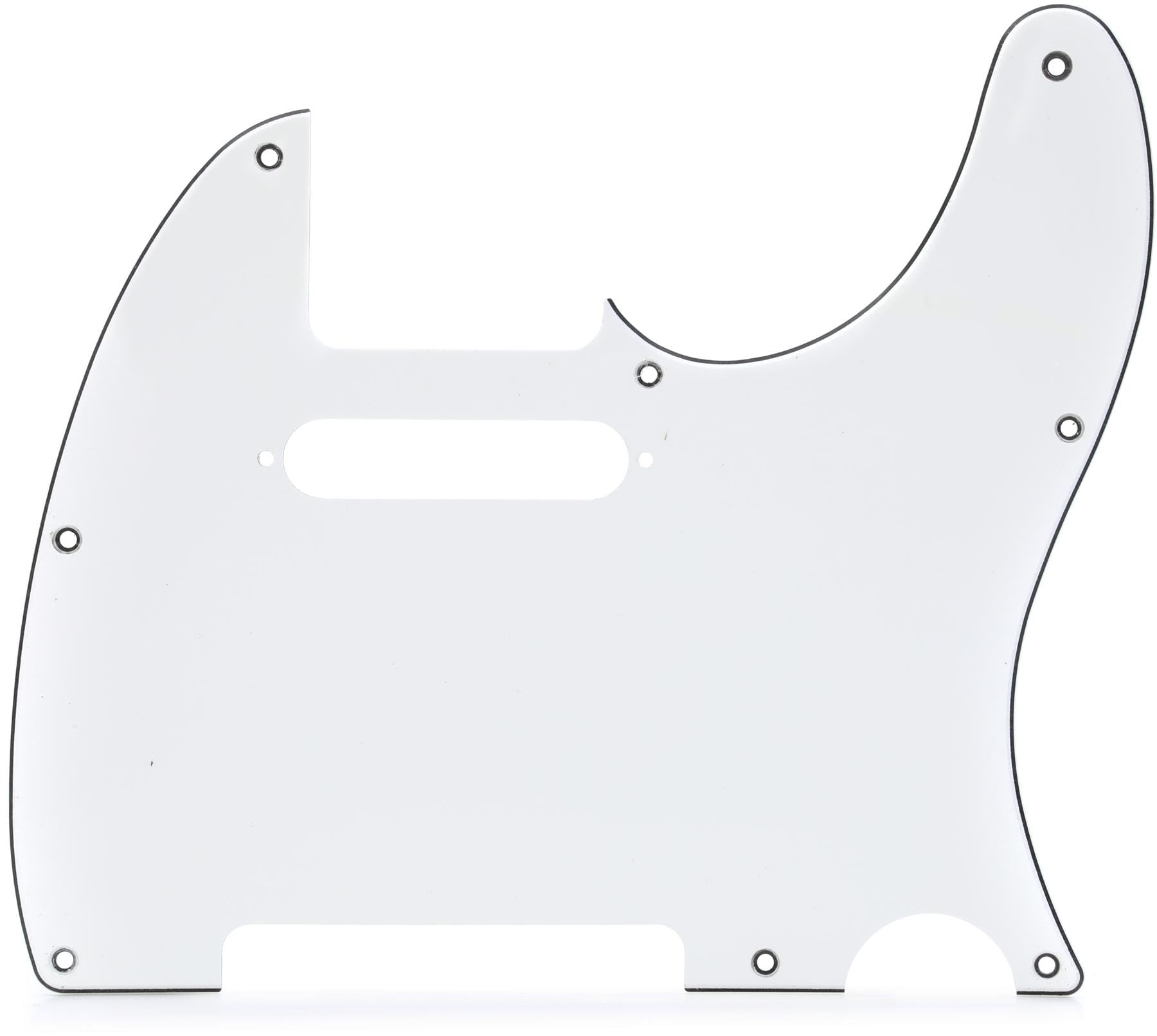 Fender Modern Pickguard, Telecaster, 8-Hole - White 3-Ply