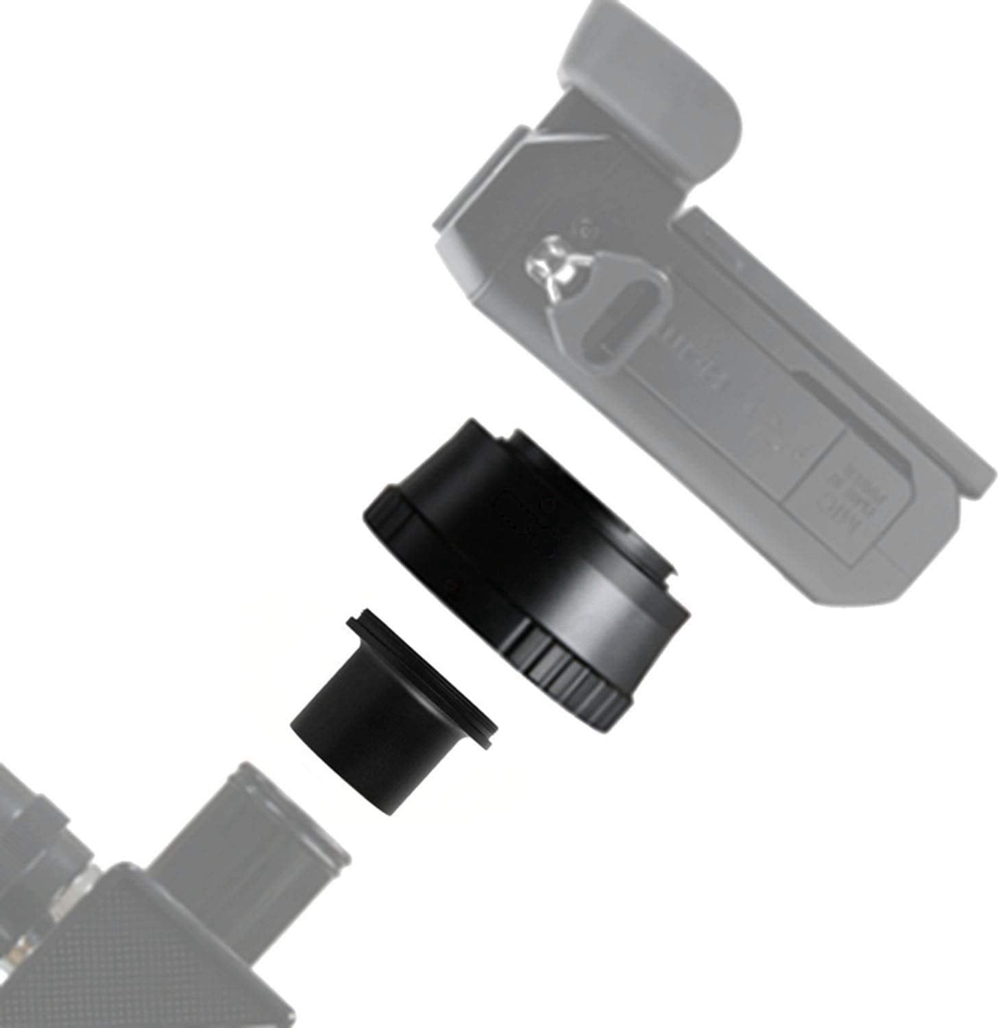 Astromania Canon Eos M T2 Mount Lens Adapter And M42 To 1.25'' Telescope Adapter (T Mount) For Canon Eos M Camera System Telesco