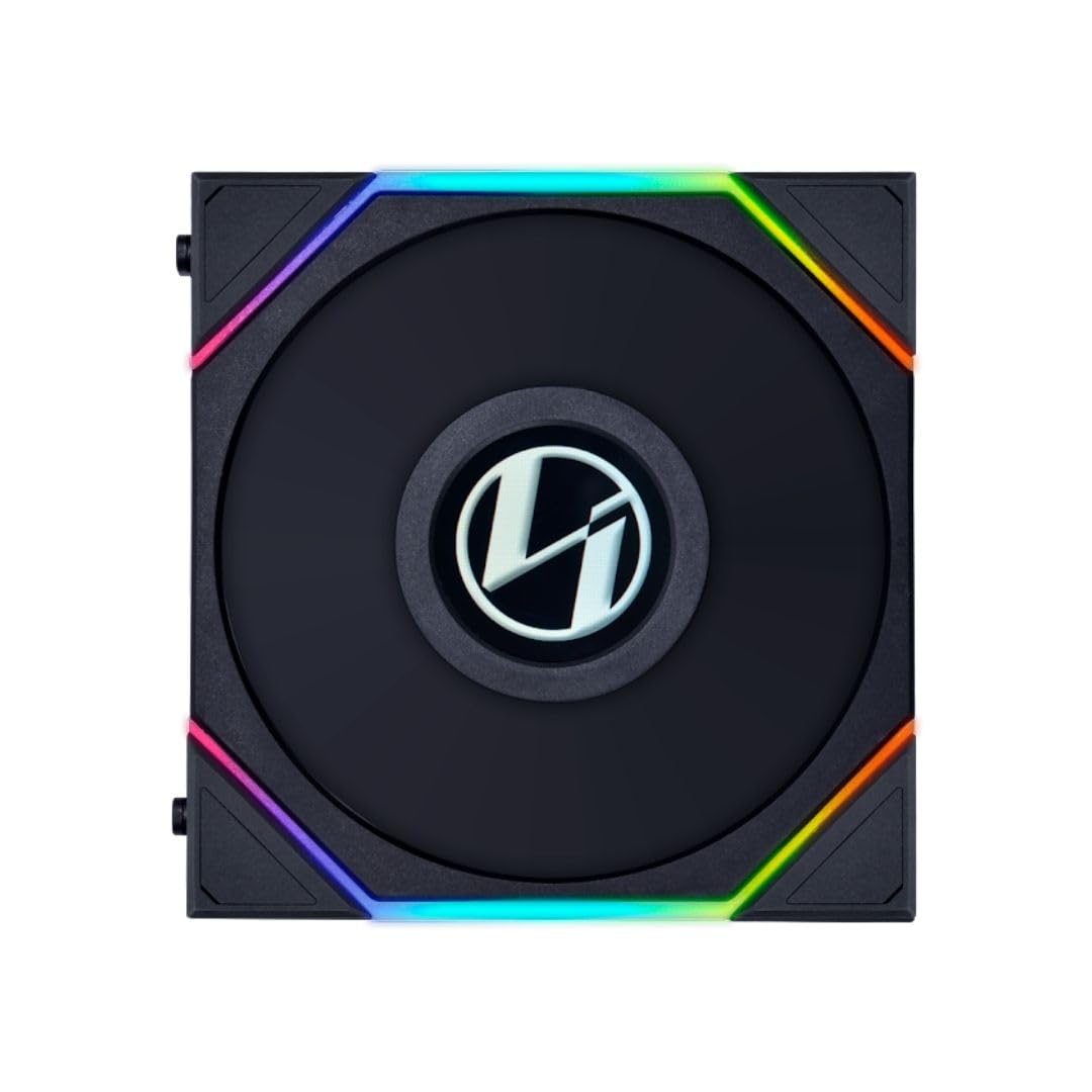 Lian Li UNI Fan TL LCD Series Lfter, 3er-Pack INKL Controller - 120 mm, Schwarz