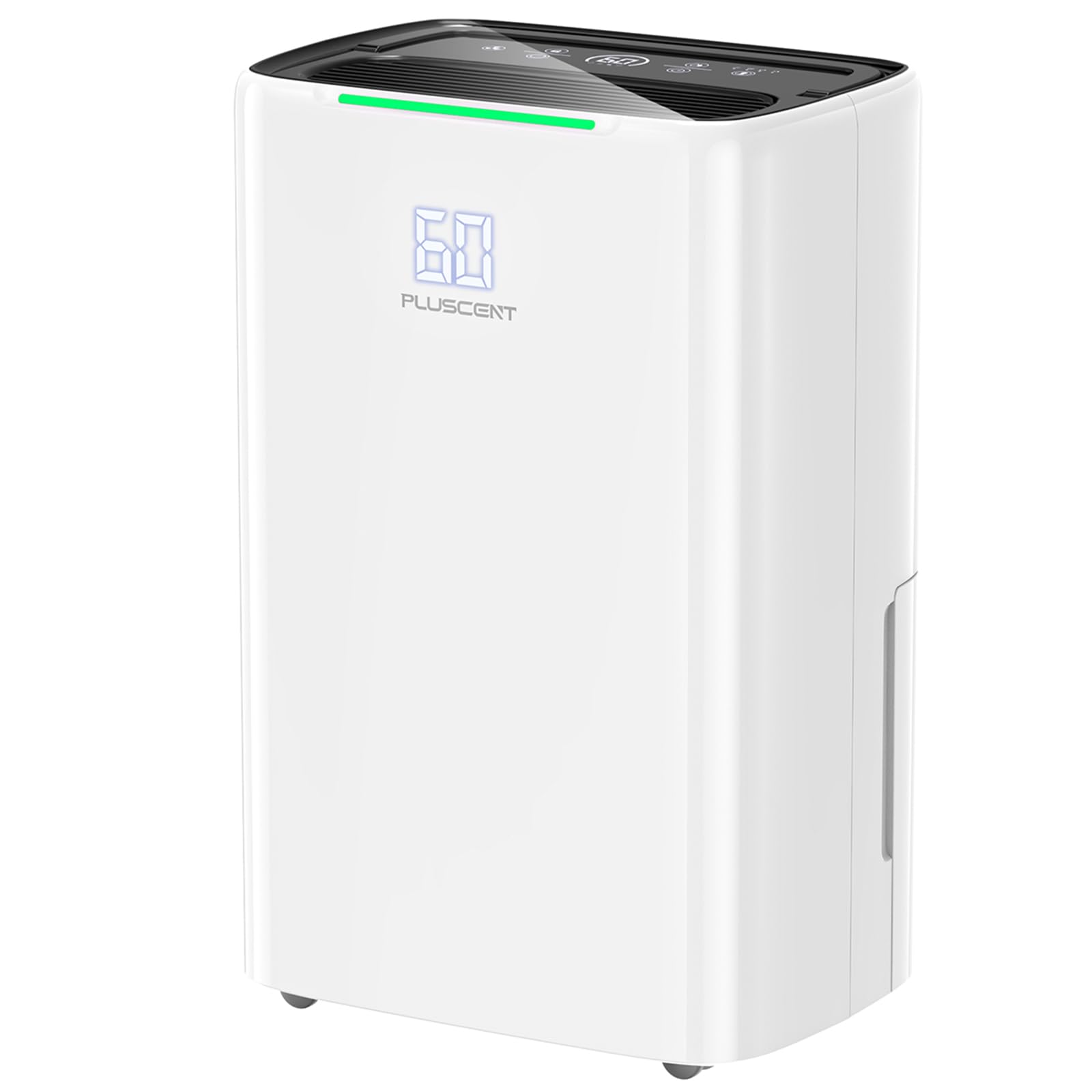 5000 Sq.ft Dehumidifier for Basement, PLUSCENT 52 Pints Quiet Dehumidifiers with Drain Hose for Home Large Room Bedroom, Smart H