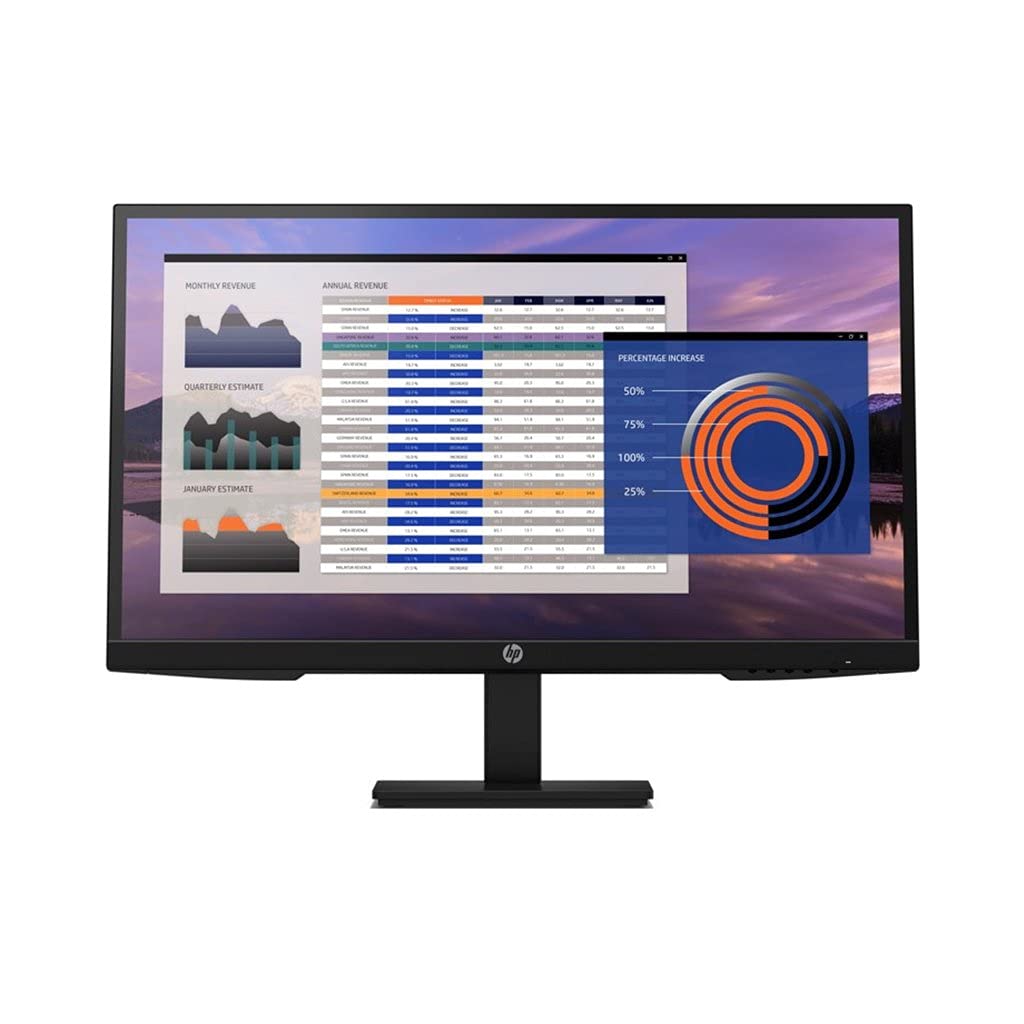 Hp P27H 27-Inch G4 Fhd (1920 X 1080) Ips Display Monitor 5Ms 75Hz Refresh Rate With Dp Hdmi Vga Inbuilt Speaker Low Blue Light M