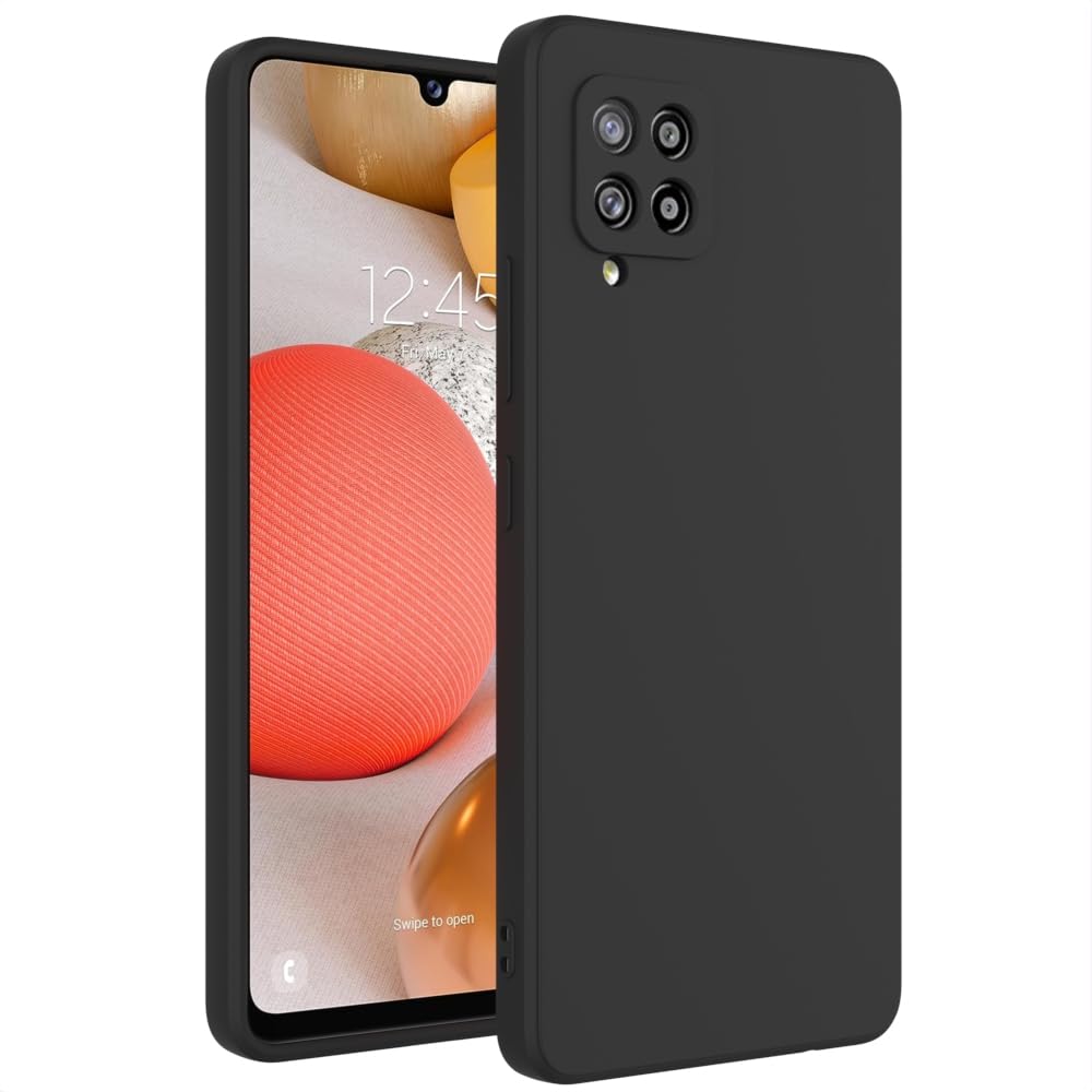 Wogroo For Samsung Galaxy A22 5G Case Black, Scratch Resistant With Soft Touch, Slim Thin Phone Cover For Samsung Galaxy A22