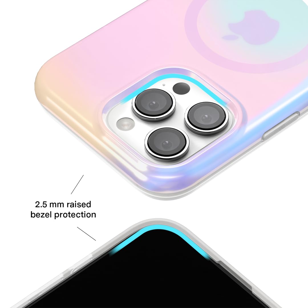 Velvet Caviar For Iphone 16 Pro Case Ombre [8Ft Drop Tested]   Cute Protective Phone Cases (Iridescent White Opal)