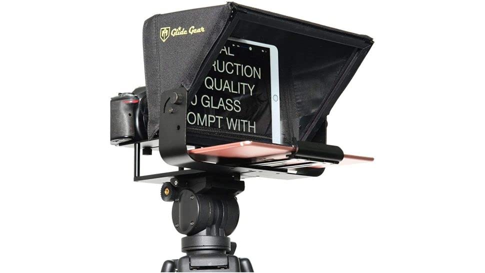 Prompter With Reader Glide Gear Tablet Teleprompter Black 7.9