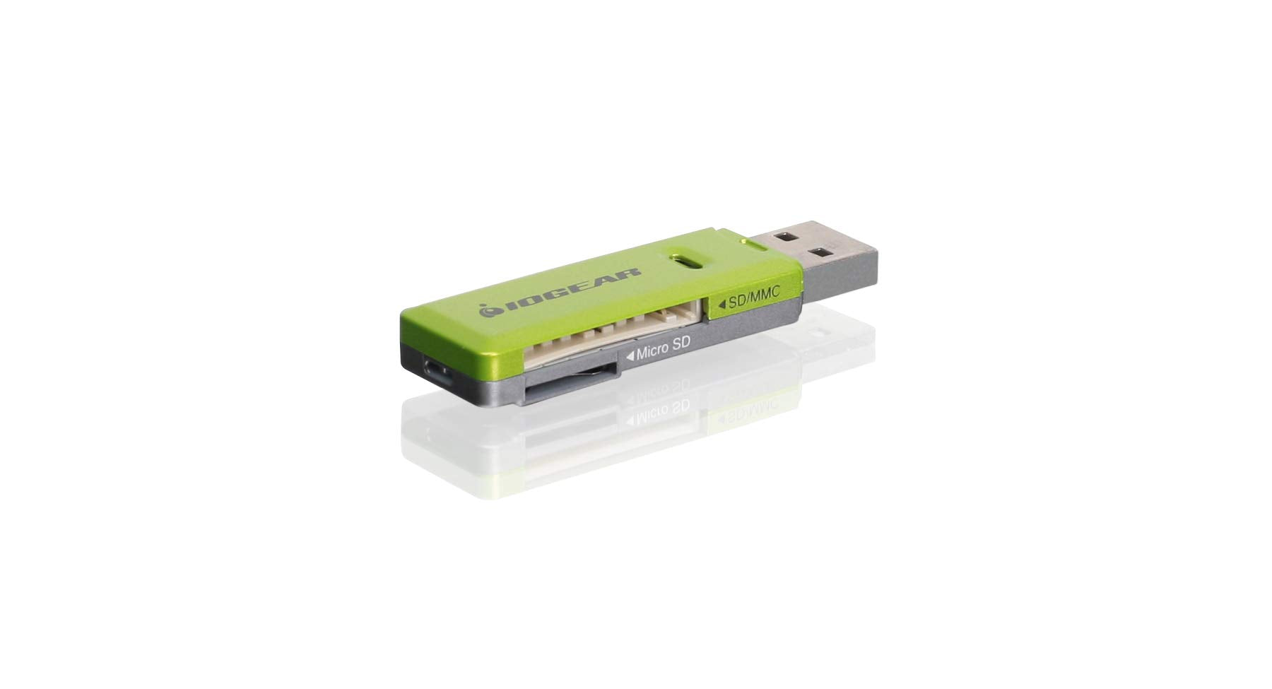 Iogear Sd/Microsd/Mmc Card Reader/Writer, Gfr204Sd Green