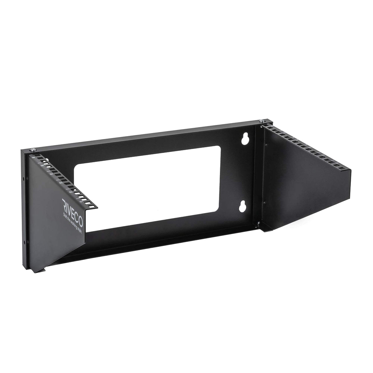 Riveco 6U Wall Mount Rack For Network| Reinforced Heavy Load 66 99 Lbs Small Server Racks Vertical & Horizontal Mounting For 19 