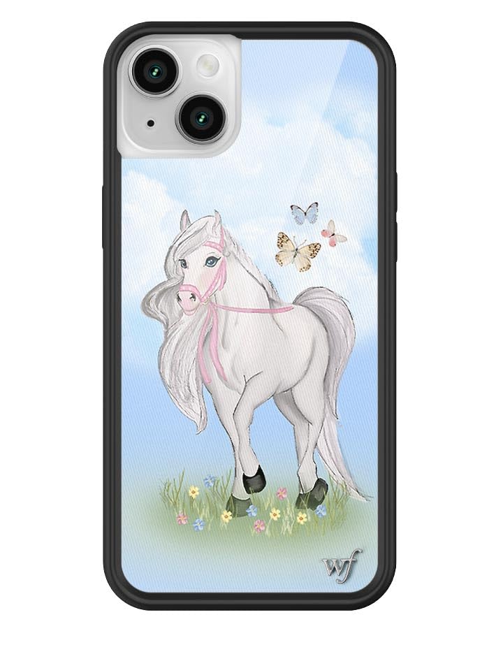 Wildflower Cases - Precious Pony Case, Compatible With Apple Iphone 14 Plus | Horse, Blue, Sky, White, Coquette, Cute - Protecti