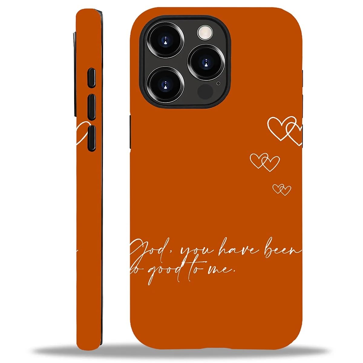 WANKBLC Compatible with iPhone 14 Pro Max Matte Case, God You Have Been Good to Me Psalm Christian Pattern for Girl Full Body De