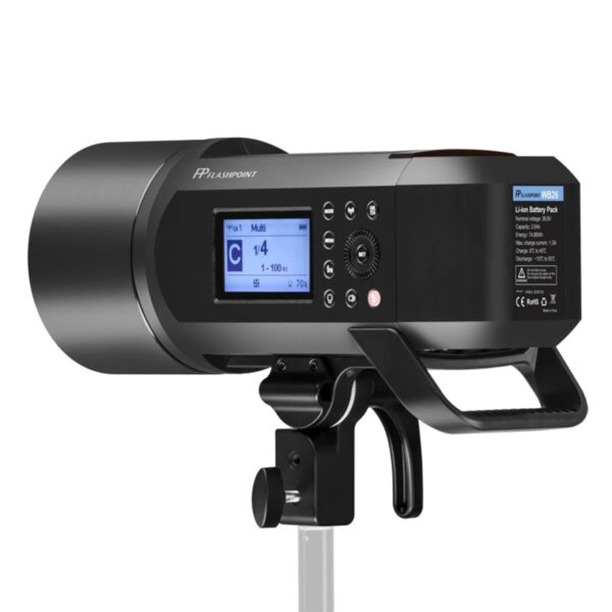 Flashpoint Xplor 600 Pro Ttl Li Ion Battery Powered Hss Strobe Light With Built In R2 2.4Ghz, Bowens Mount 600W Wireless Monolig