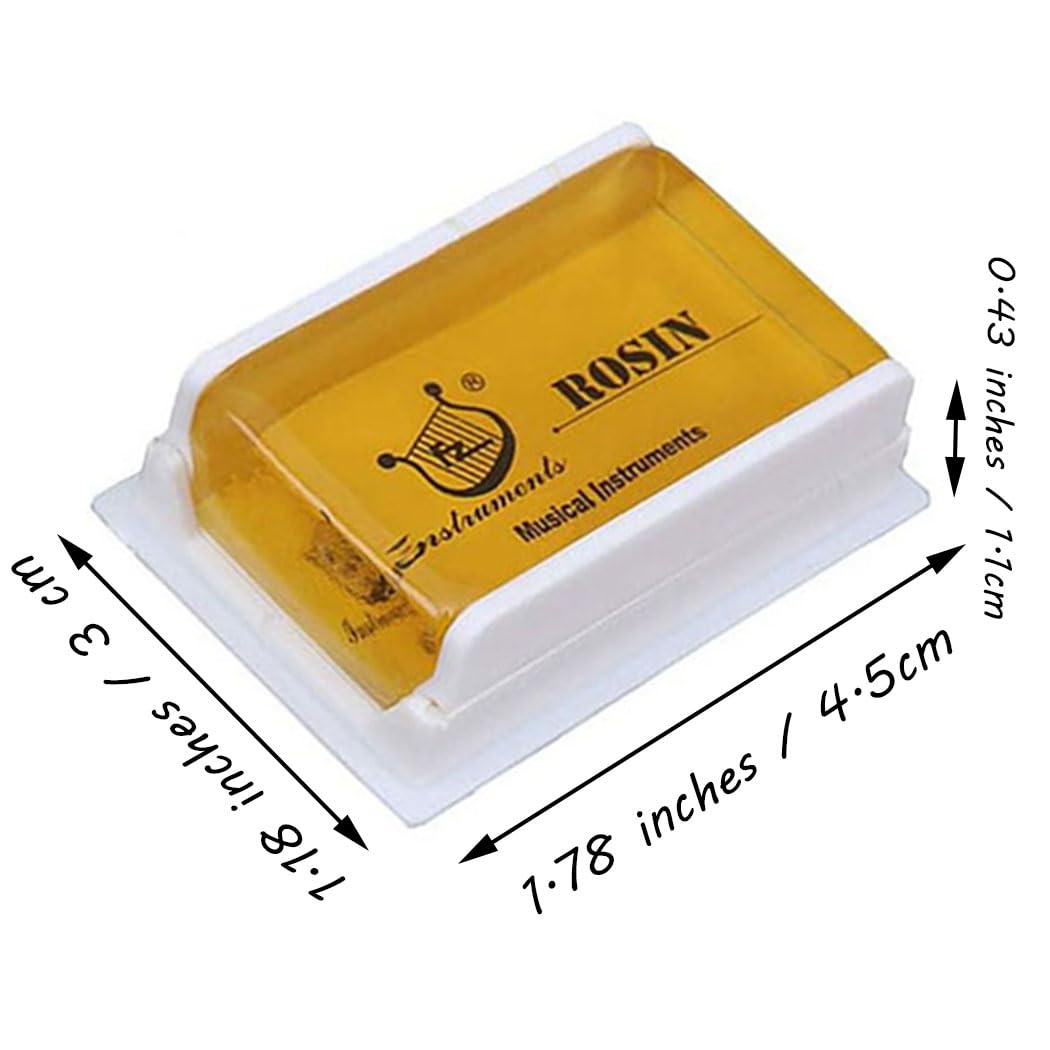Rosin Natural For Violin Cello Viola Rosin Light Low Dust For Bows String Music Instrument Accessory Yellow With Case 2 Pack