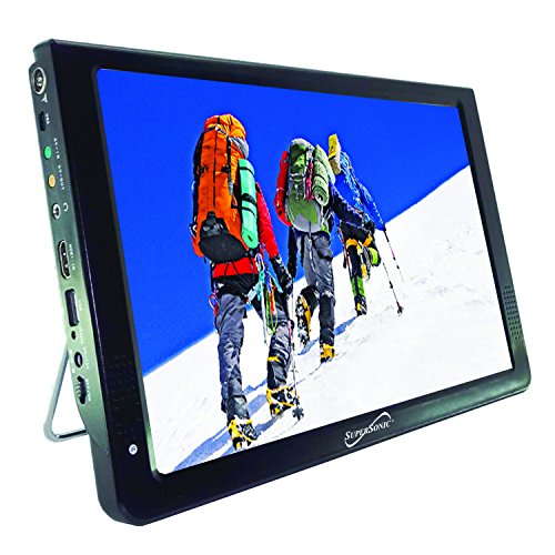 Supersonic Sc 2812 Portable Widescreen Lcd Display With Digital Tv Tuner, Usb/Sd Inputs And Ac/Dc Compatible For Rvs (12 Inch)