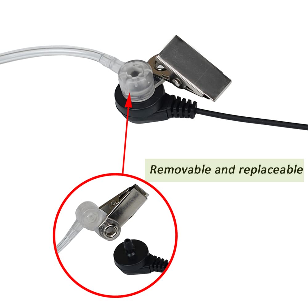 Bvmag Walkie Talkie Earpiece With Mic Ptt Covert Acoustic Tube Earpiece Compatible With Cobra Cxt195 Cx112 Px650 Cx112 Acxt145 A