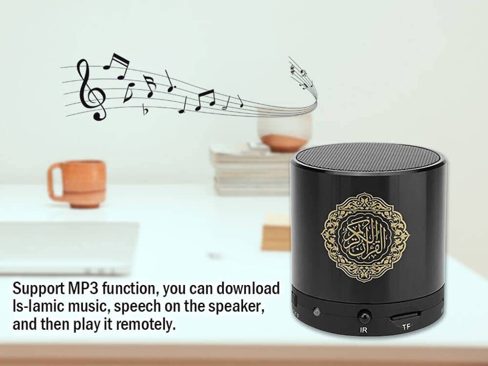 Hitopin Digital Quran Speaker, Portable Quran Speaker, Quran Speaker With Remote Control, Quran Speaker Mp3 Player, Over 18 Reci