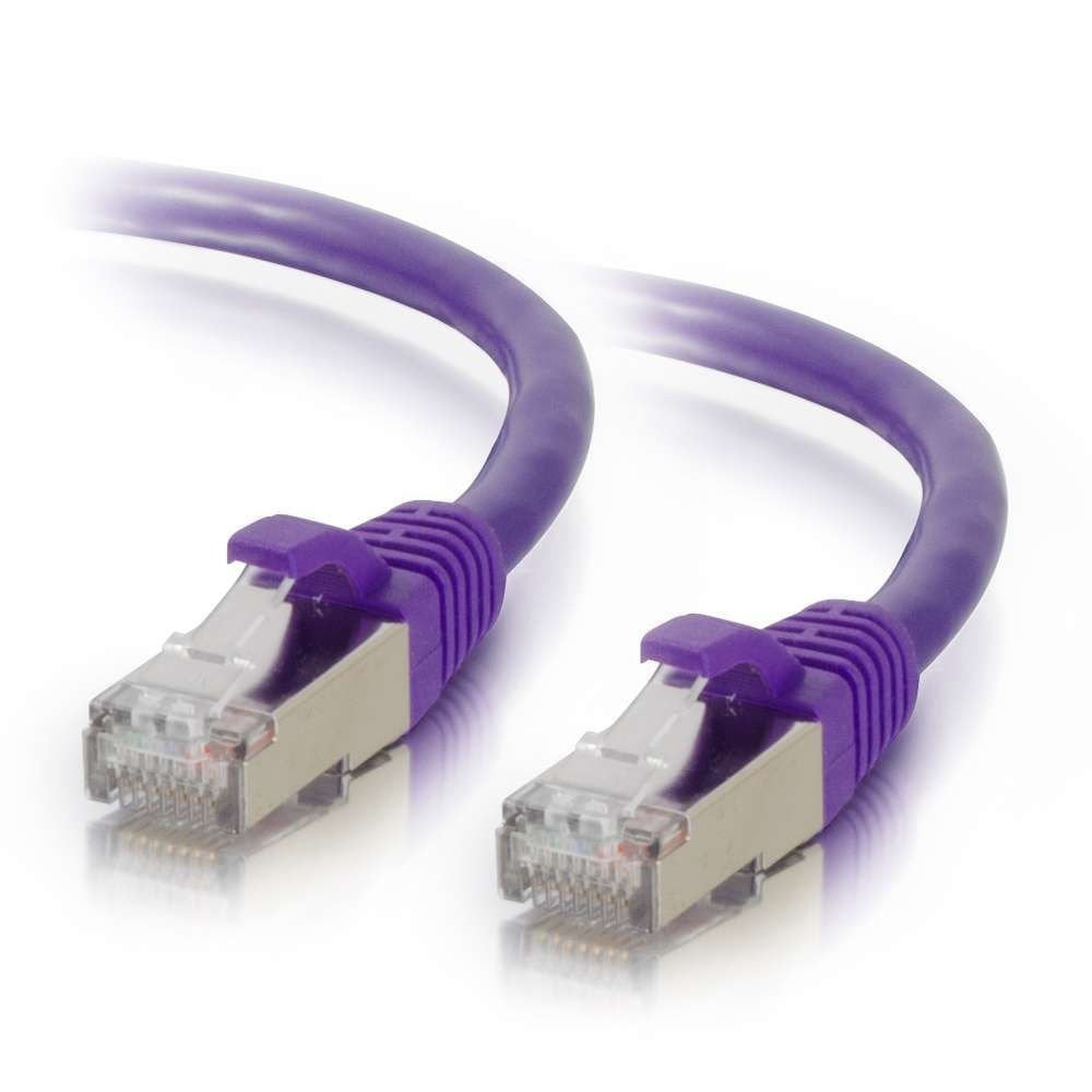 Legrand   C2G Cat6 Ethernet Cable, Snagless Shielded Cat6A Patch Cable, Purple Network Patch Cable, 25 Foot Snagless Stp Etherne