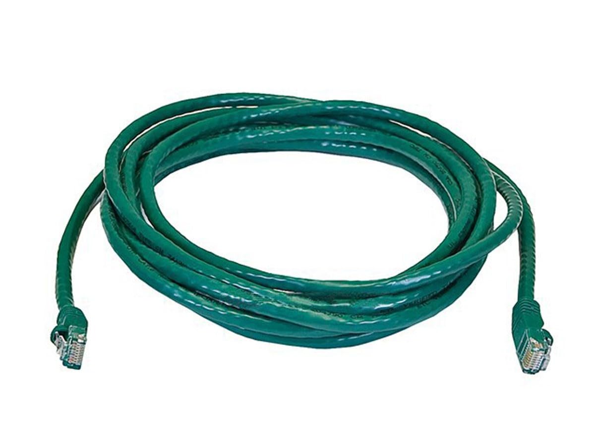 Monoprice Cat6 Ethernet Patch Cable   Snagless Rj45, Pure Bare Copper, 550Mhz, Utp, 24Awg, 14 Feet, Green   Fullboot Series