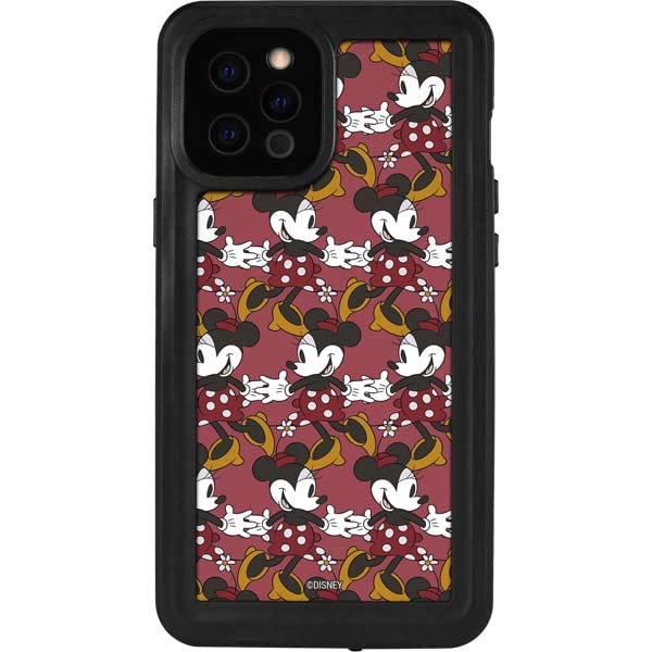 Skinit Waterproof Phone Case Compatible With Iphone 12 Pro Max   Officially Licensed Disney Minnie Mouse Dancing Design