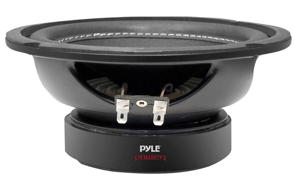 Pyle Car Vehicle Subwoofer Audio Speaker   6.5 Non Pressed Paper Cone, Black Plastic Basket, Dual Voice Coil 4 Ohm Impedance, 60