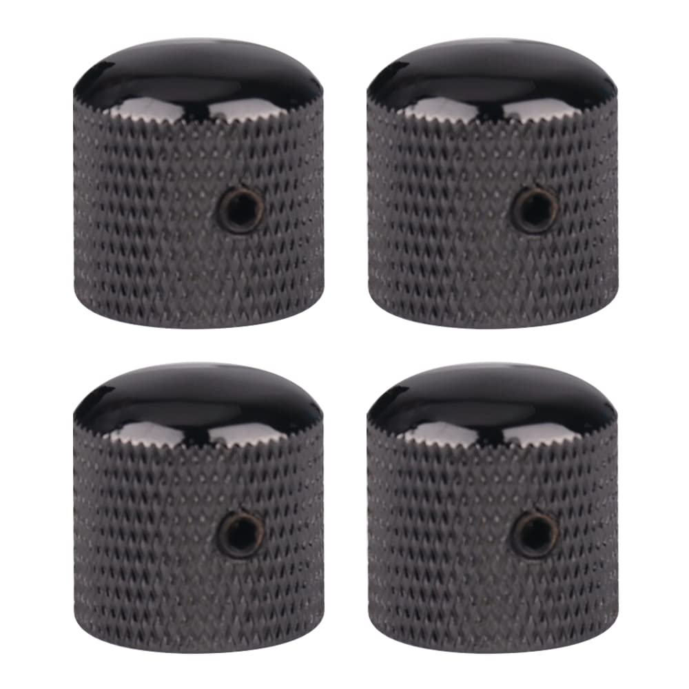 Xiyangjuan 4Pcs Metal Guitar Knobs Volume Tone Control Knobs Dome Knobs With With Allen Keys Screws For Fender Telecaster Gibson