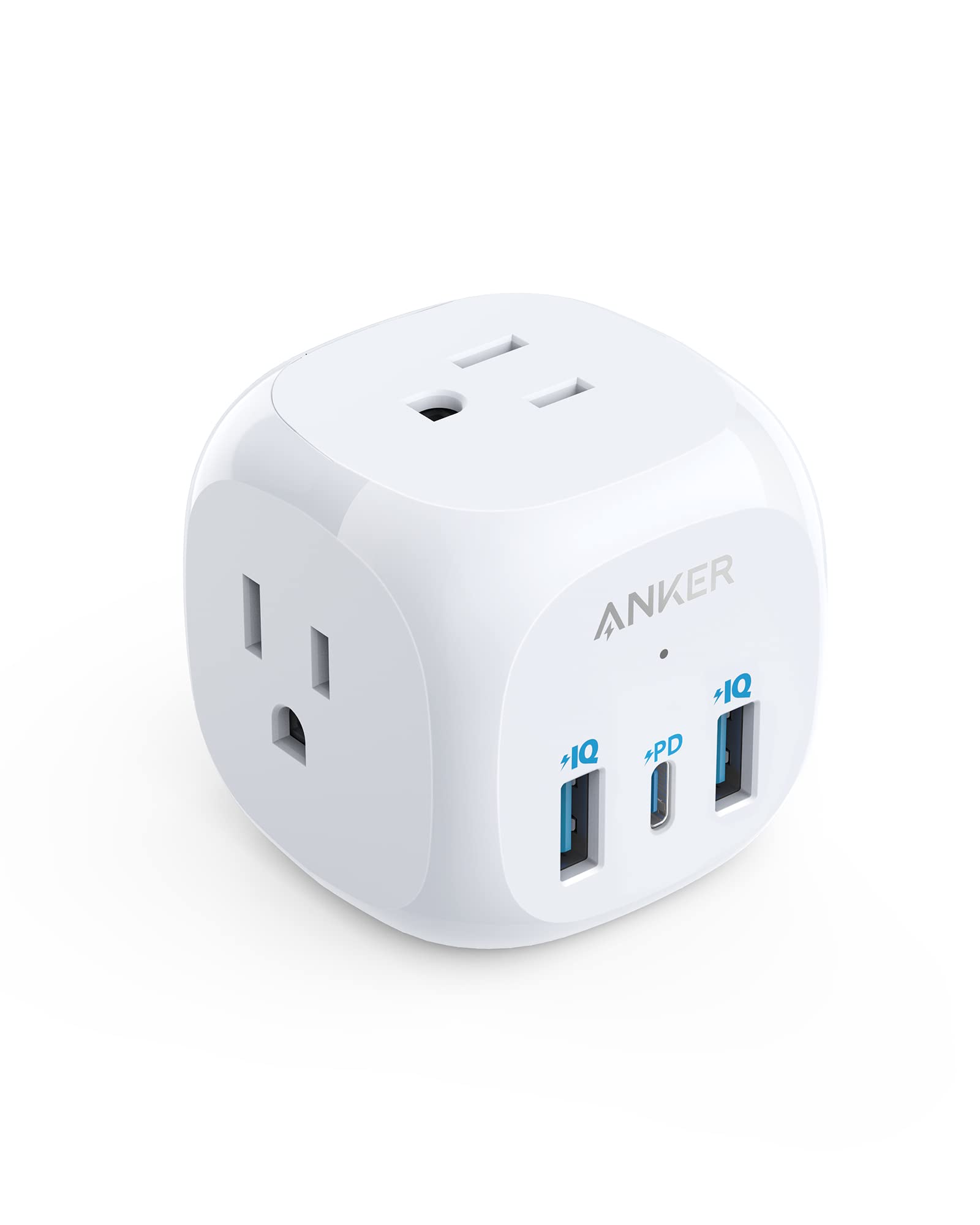 Anker Usb C Outlet Extender, Anker 321 Outlet Extender With 3 Outlets And 20W Usb C Charging For Iphone 15/13 Series, Power Deli