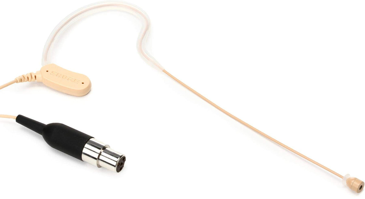 Shure Microflex Mx153T/O Tqg Omnidirectional Earset Headworn Microphone, Tan