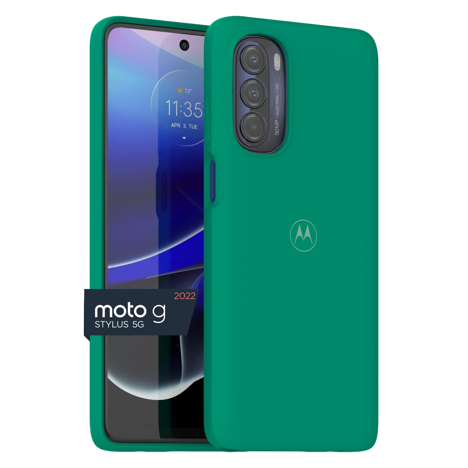 Motorola Moto G Stylus 5G (2022) Protective Case- Emerald Green Precision fit, Stylish Shock Absorbing Phone Cases [NOT for G St